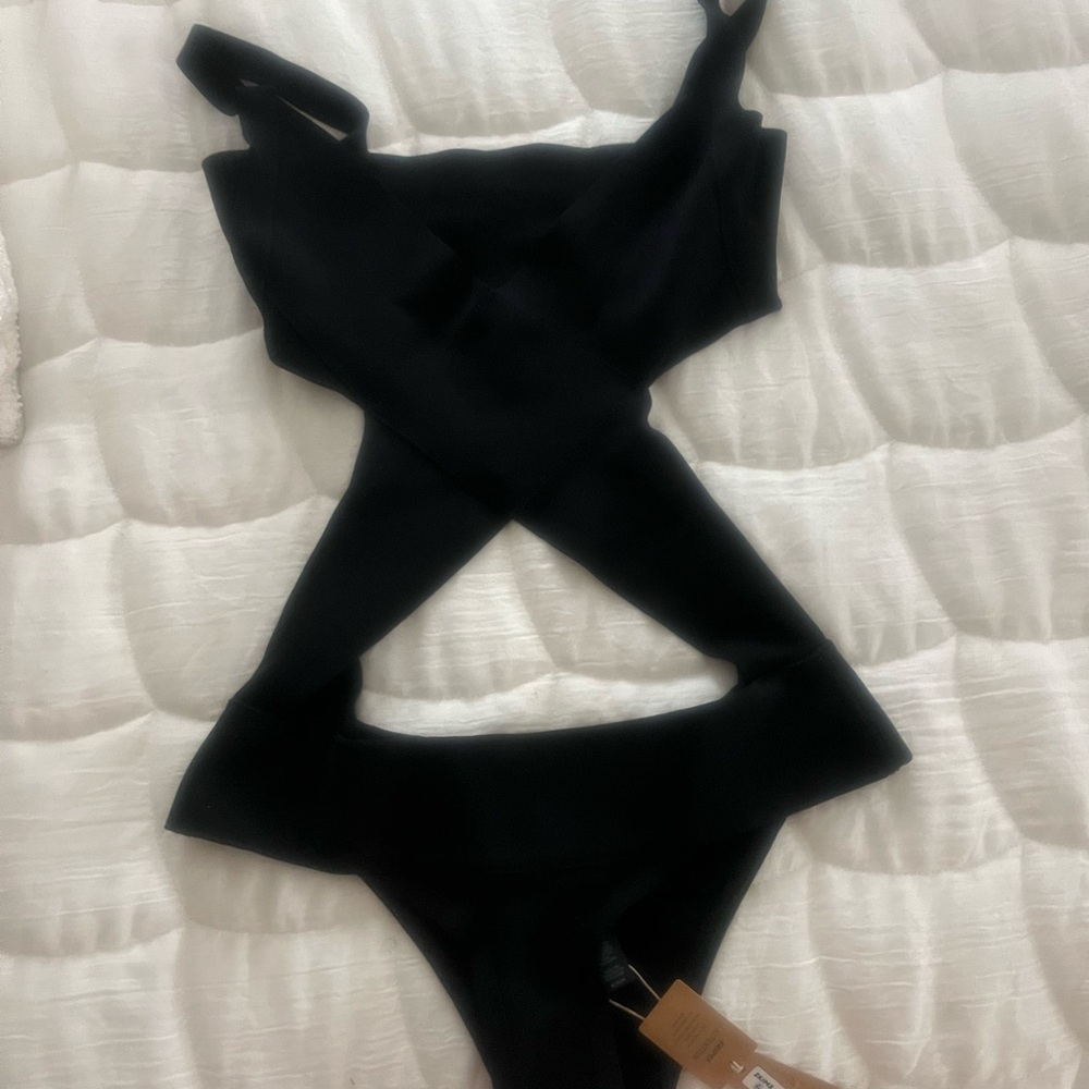 Black Cut-Out Swimsuit